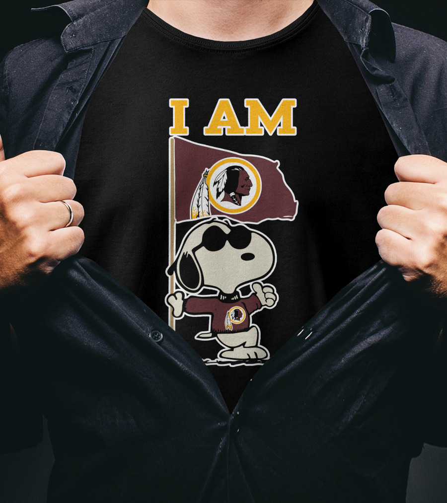 I Am Washington Redskins Snoopy T-Shirt