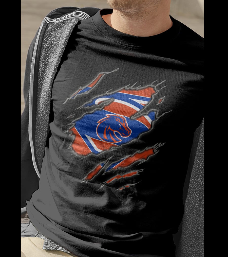 Boise State Broncos Logo Claw Marks T-Shirt