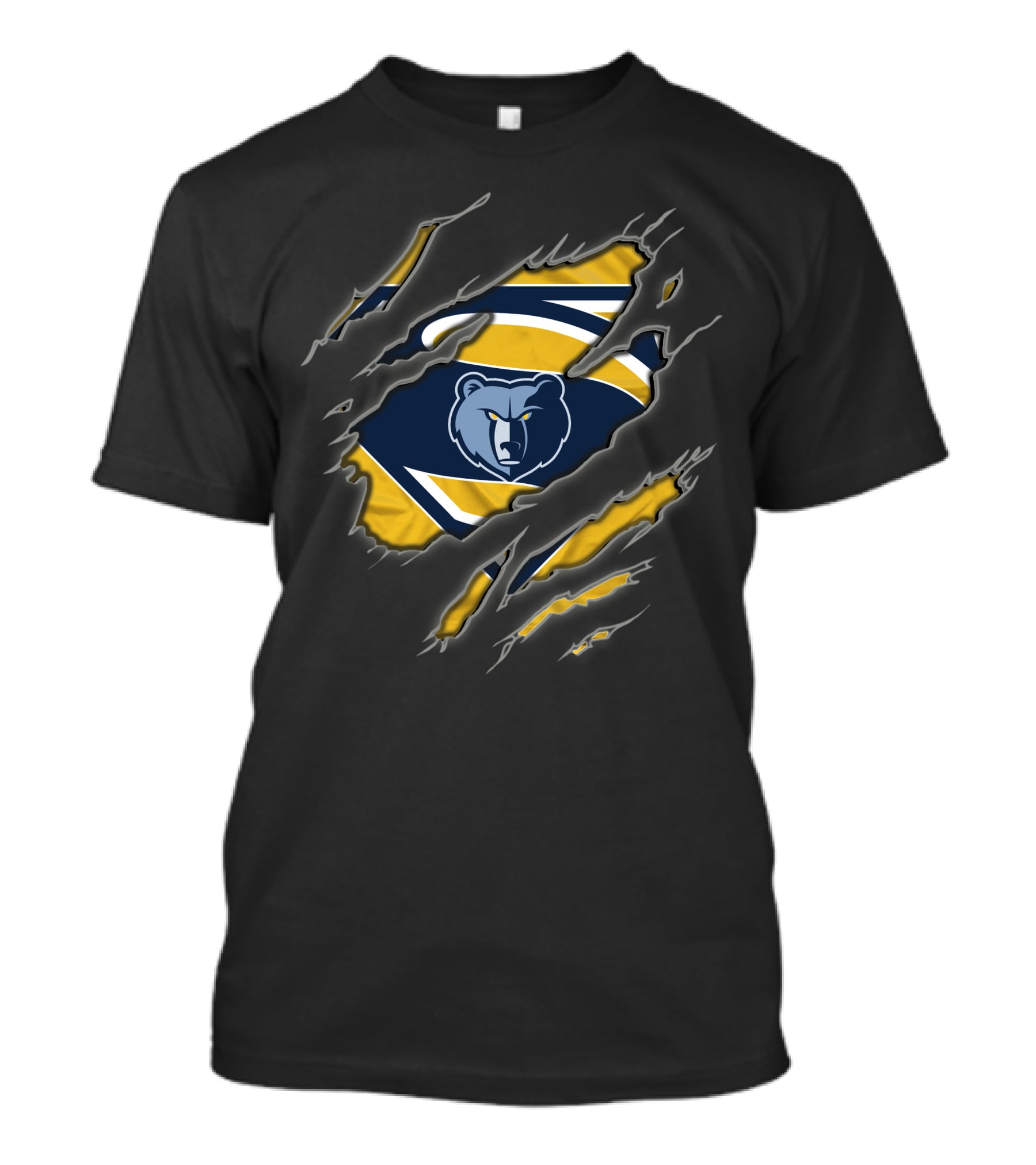 Memphis Grizzlies Claw Ripped Superman Symbol T-Shirt