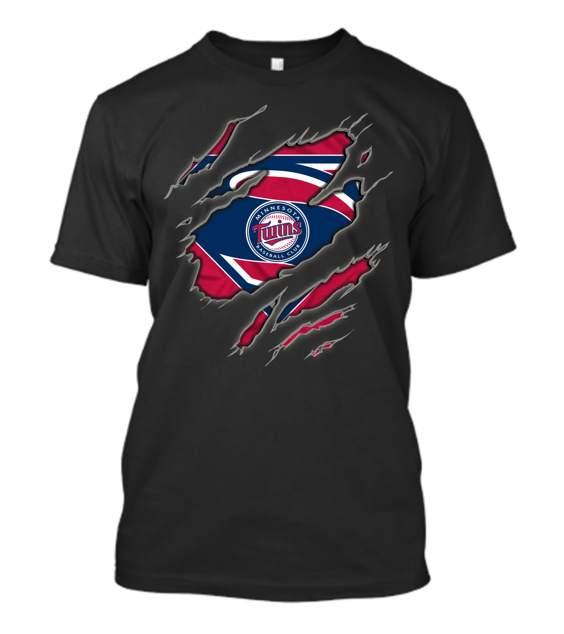 Minnesota Twins Baseball Club Superman Rip T-Shirt