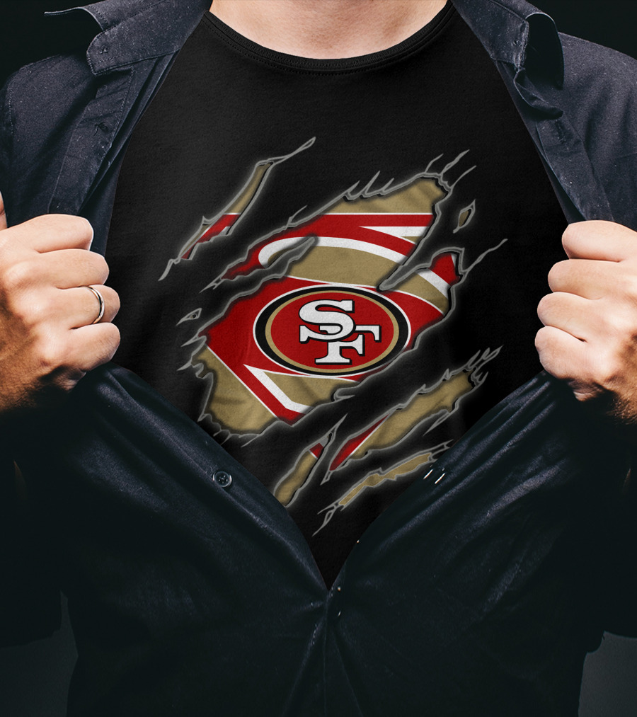 San Francisco 49ers Sf Logo Superman Style 1 T-Shirt