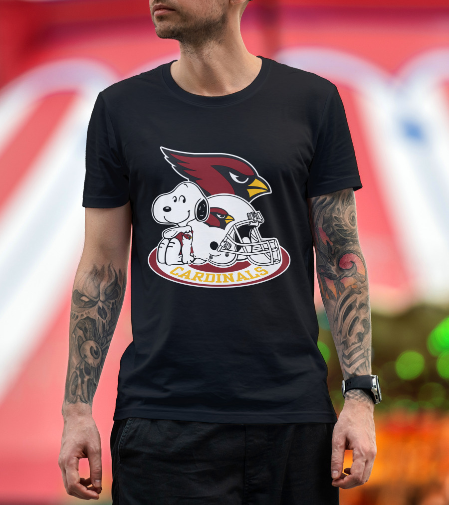 Arizona Cardinals Snoopy Football Team Helmet Icon 2 T-Shirt