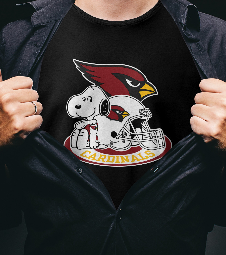 Arizona Cardinals Snoopy Football Team Helmet Icon 2 T-Shirt