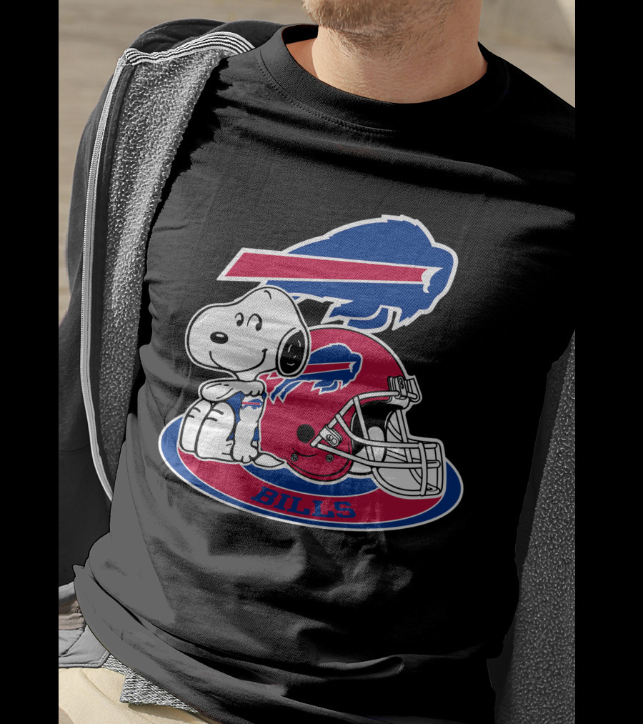 Buffalo Bills Snoopy Helmet T-Shirt
