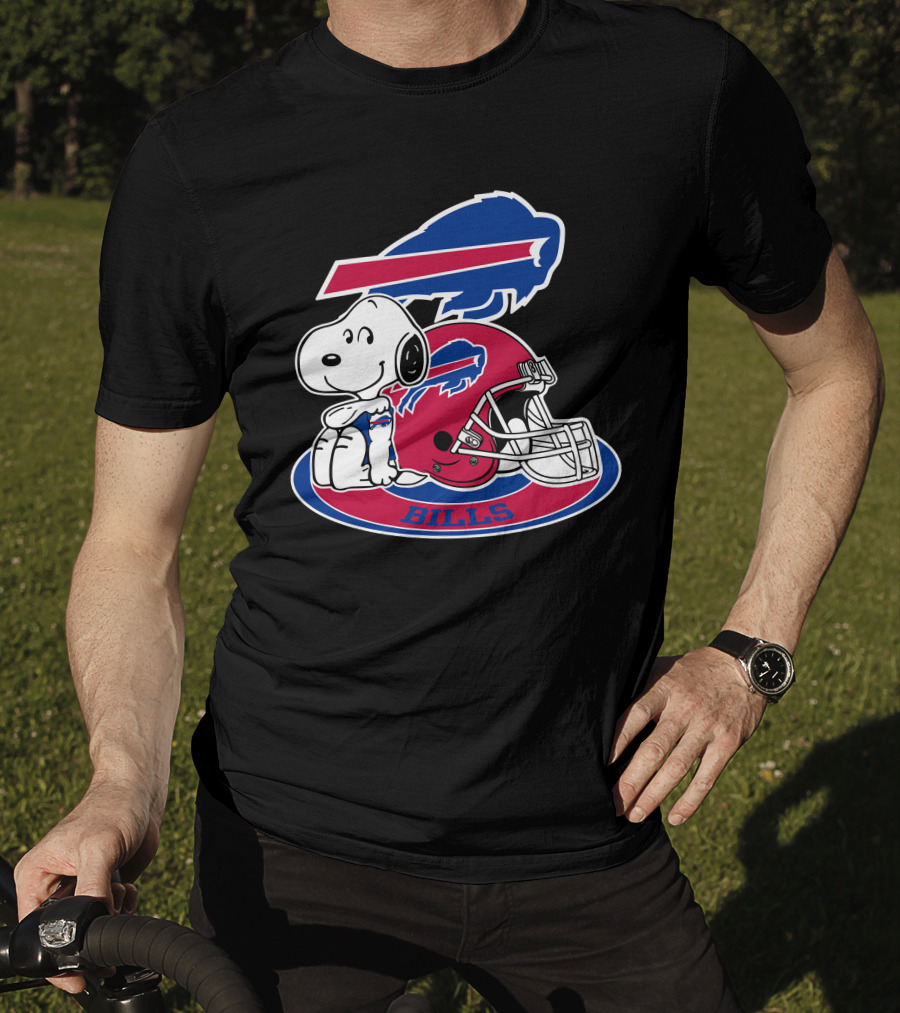 Buffalo Bills Snoopy Helmet T-Shirt