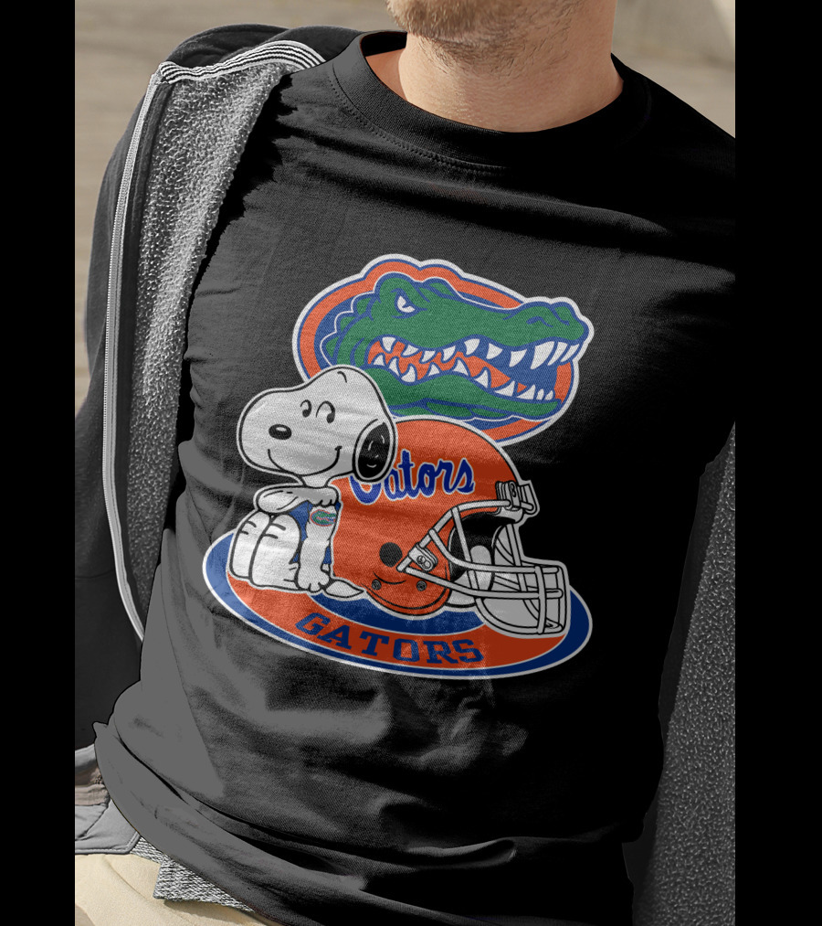 Florida Gators Snoopy Football Helmet Gators T-Shirt