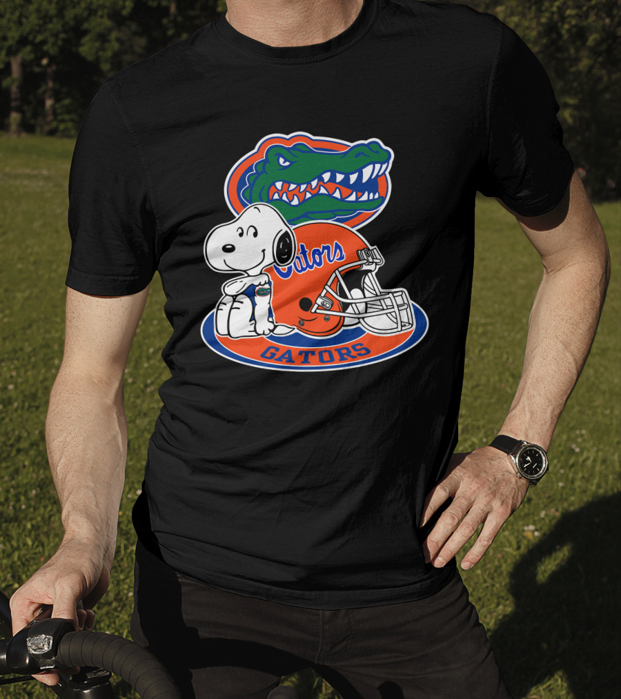 Florida Gators Snoopy Football Helmet Gators T-Shirt