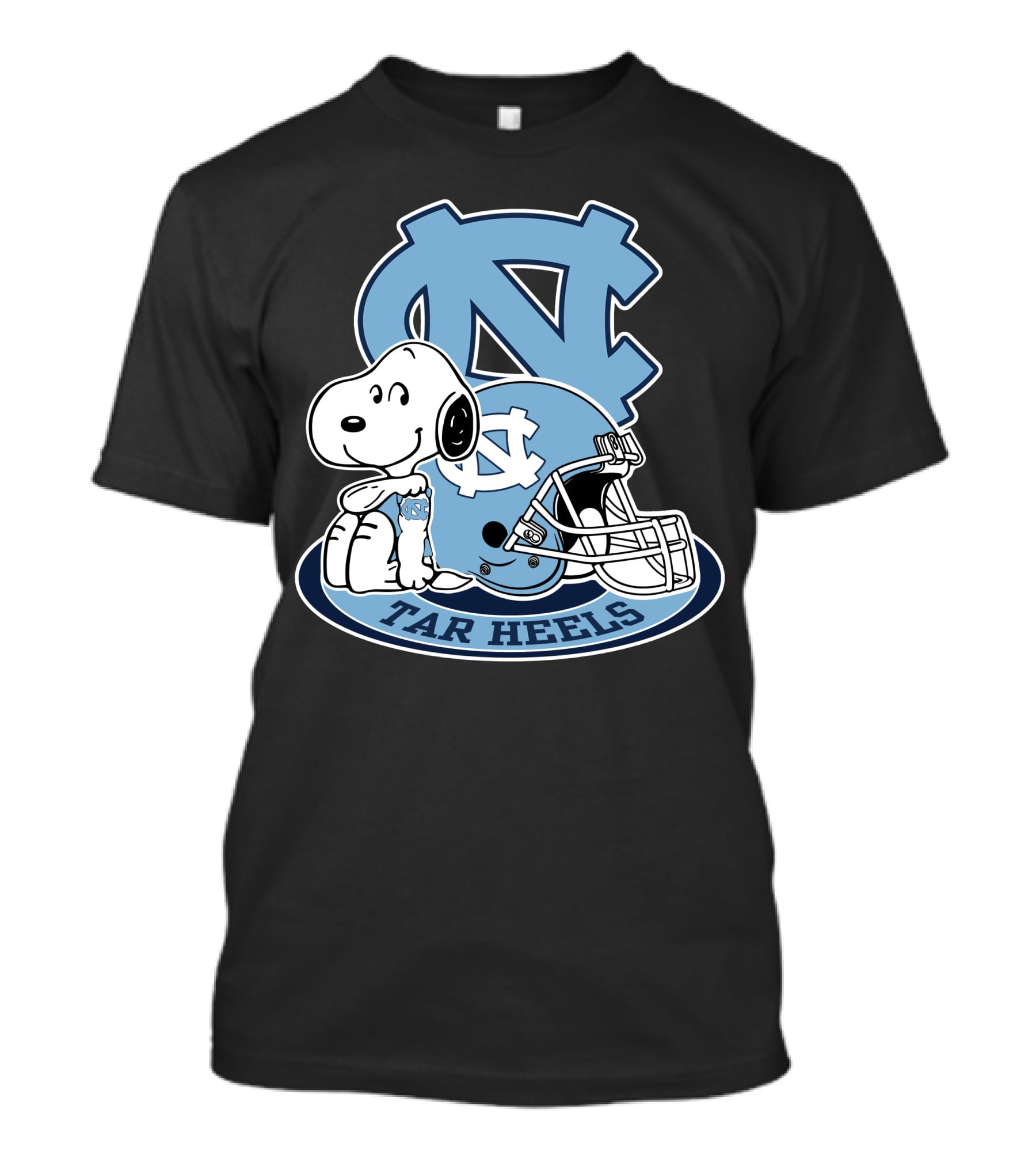 North Carolina Tar Heels Snoopy Football Helmet T-Shirt