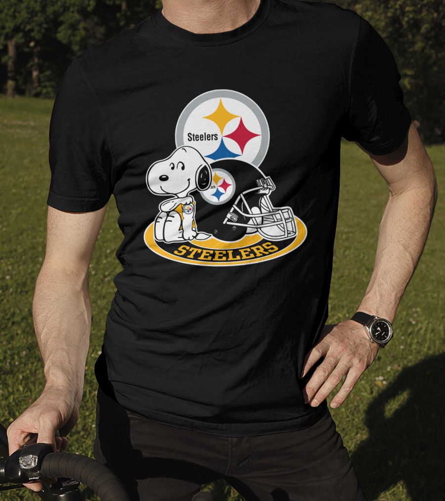 Steelers Snoopy Pittsburgh Helmet Nfl Peanuts Football Combination T-Shirt