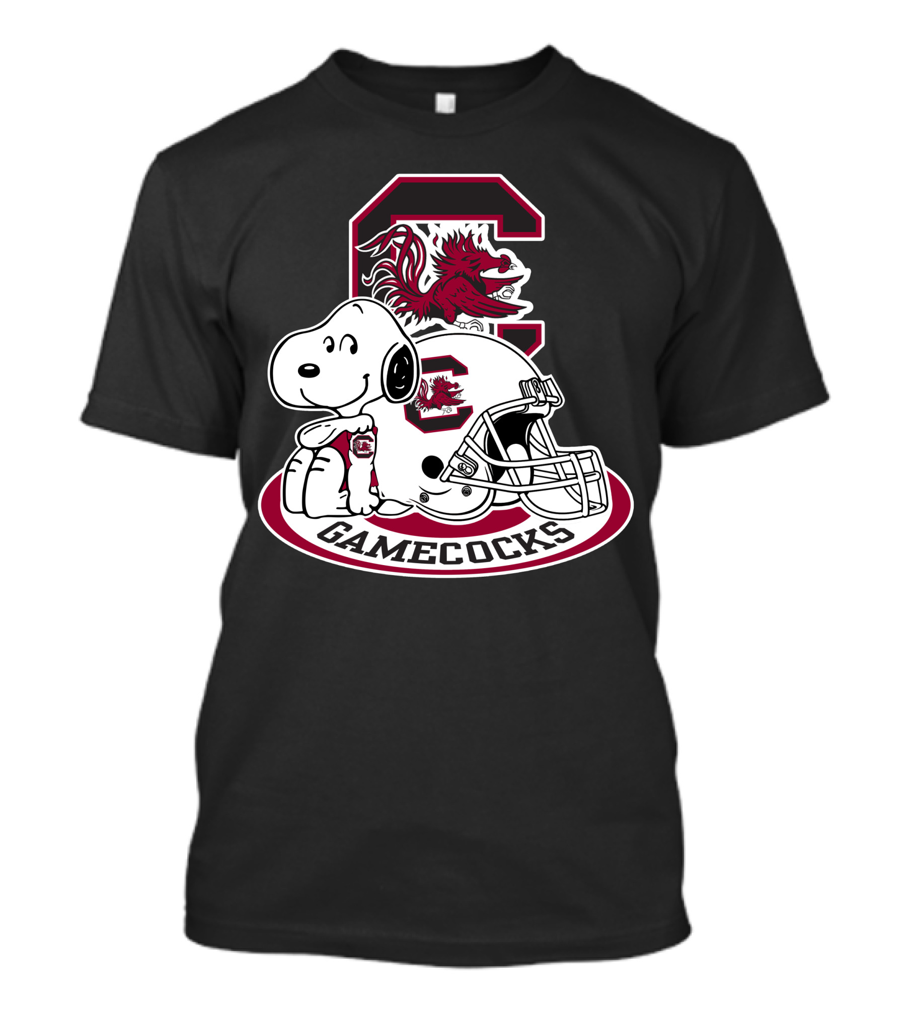 South Carolina Gamecocks Snoopy Football Helmet T-Shirt
