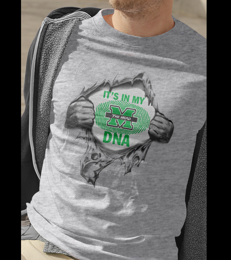 It's In My Marshall Thundering Herd Dna T-Shirt