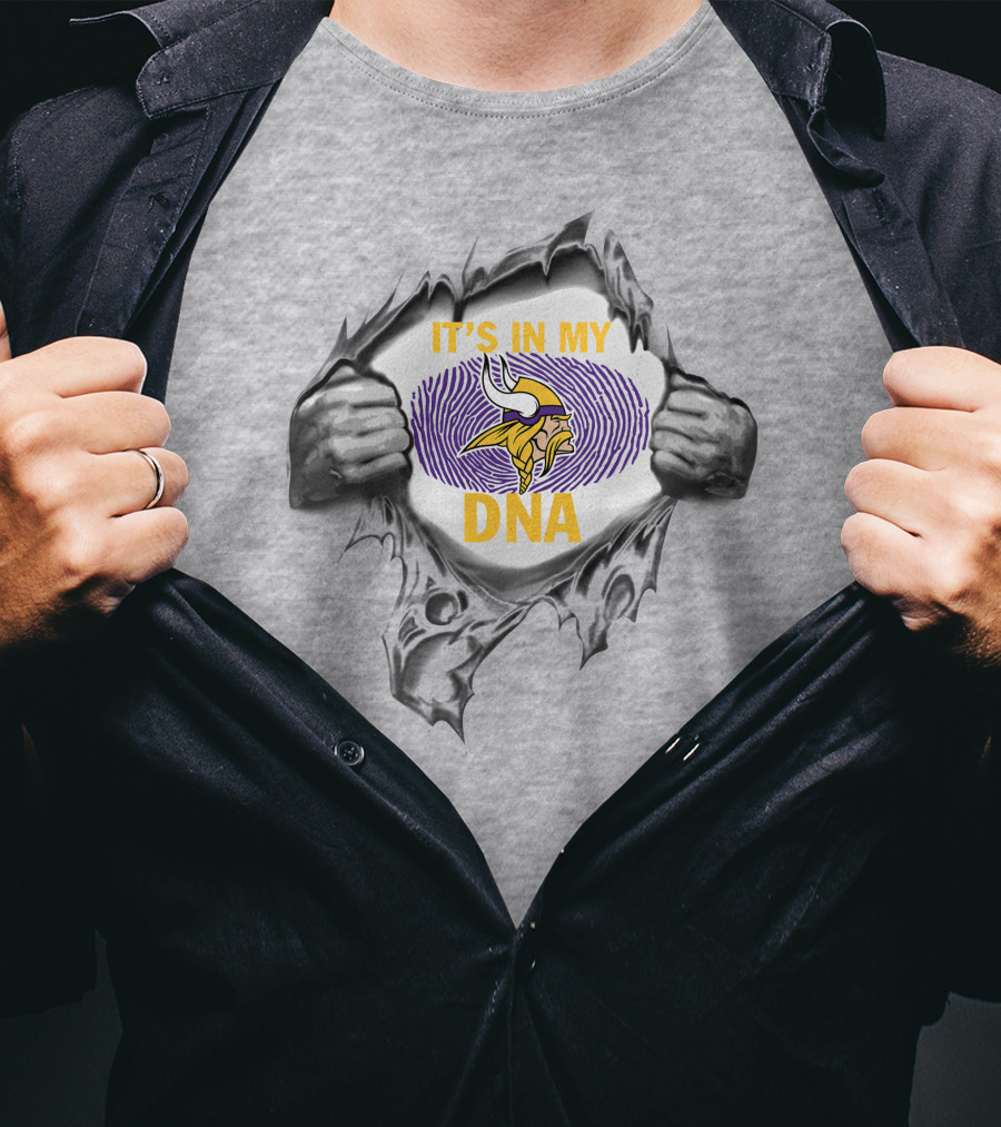 Minnesota Vikings It’s In My Dna Fingerprint T-Shirt