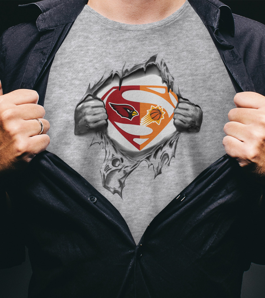 Cardinals Phoenix Suns Superman Mashup T-Shirt