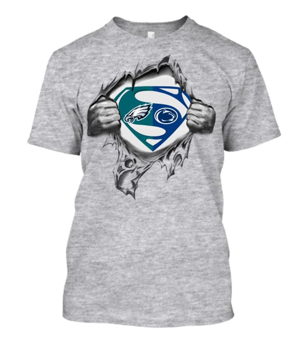 Eagles Penn State Nittany Lions Superman Logo Mashup T-Shirt