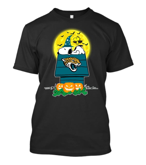 Jacksonville Jaguars Snoopy Halloween Pumpkin Night T-Shirt