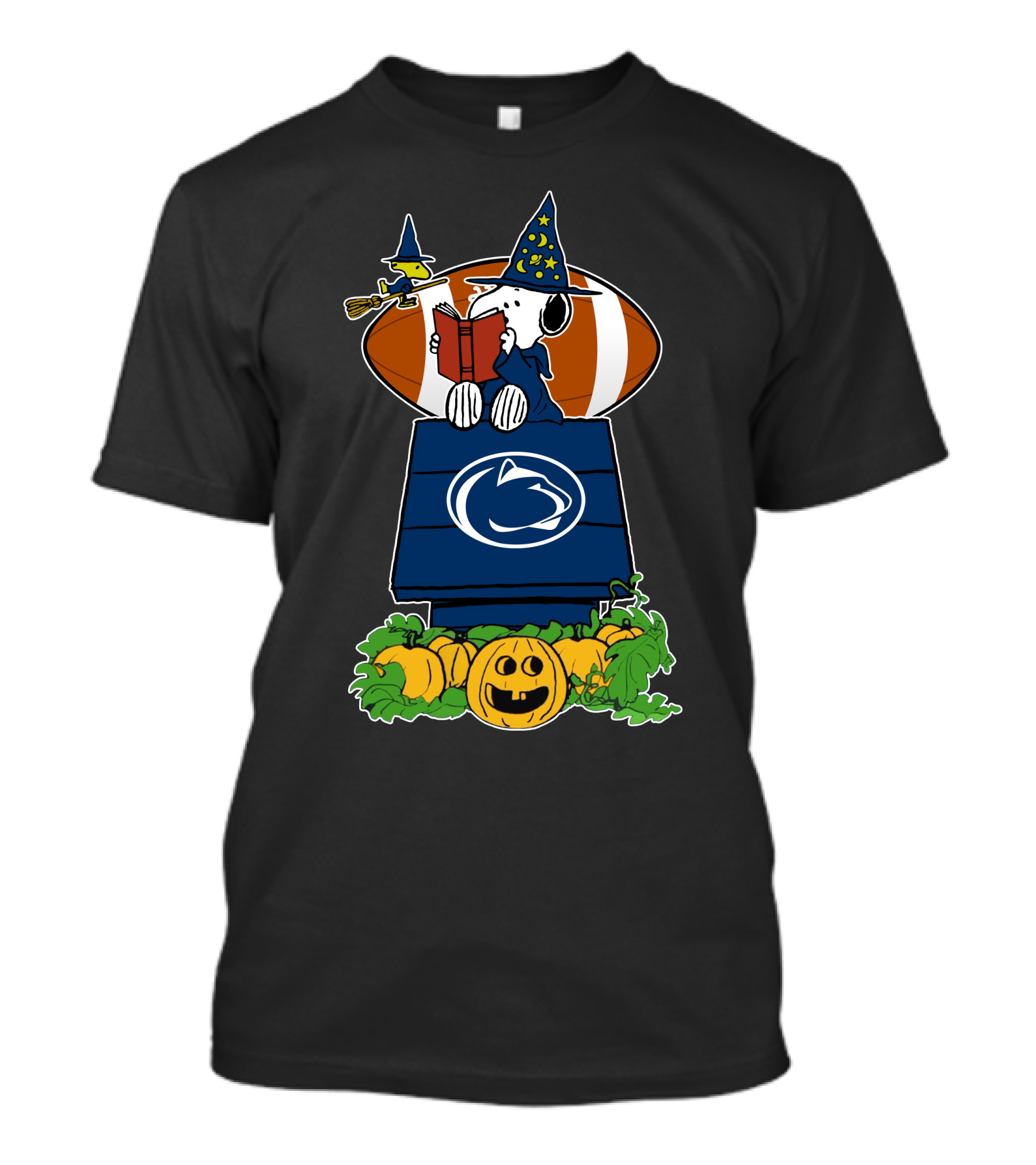 Penn State Nittany Lions Snoopy Halloween Peanuts Football Jack-O'-Lantern T-Shirt
