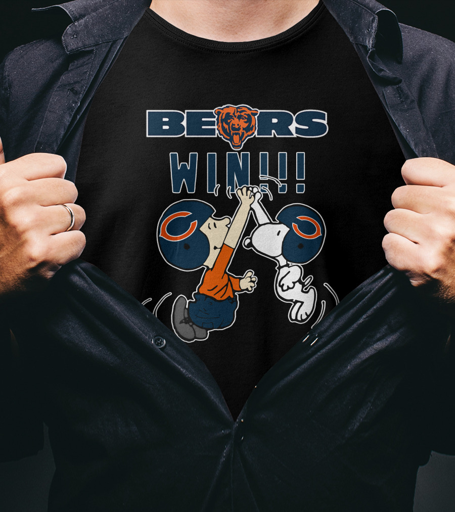 Bears Win Chicago Football Victory Celebration T-Shirt