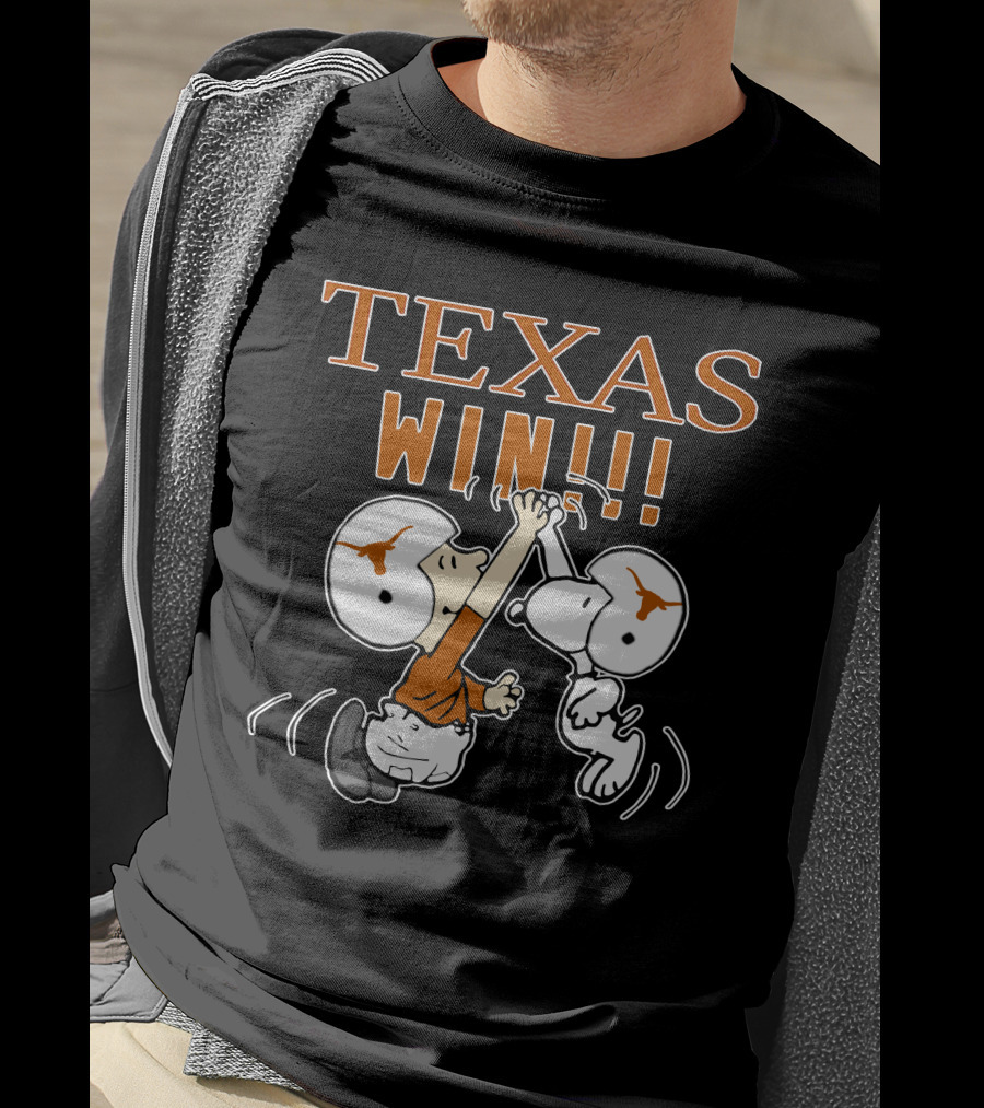 Texas Longhorns Win High Five Football Victory T-Shirt