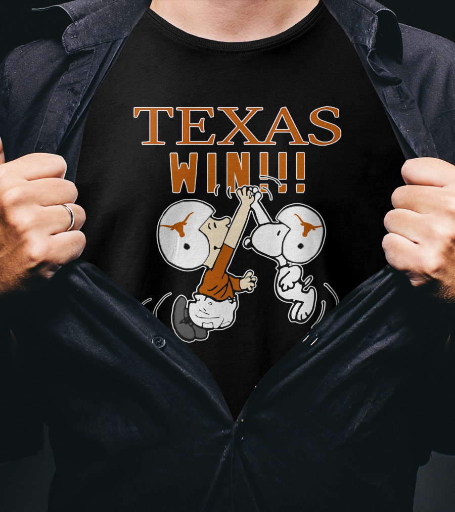 Texas Longhorns Win High Five Football Victory T-Shirt
