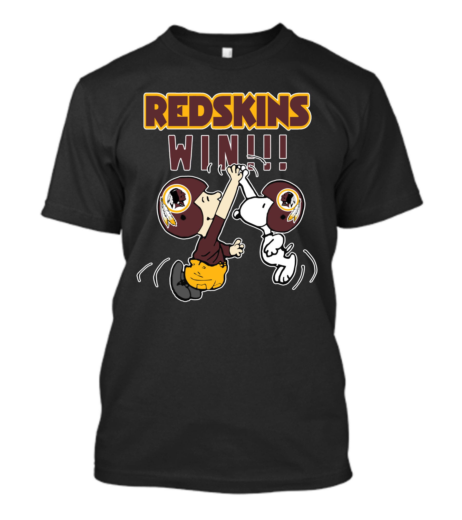 Redskins Win High Five Celebration With Iconic Characters T-Shirt