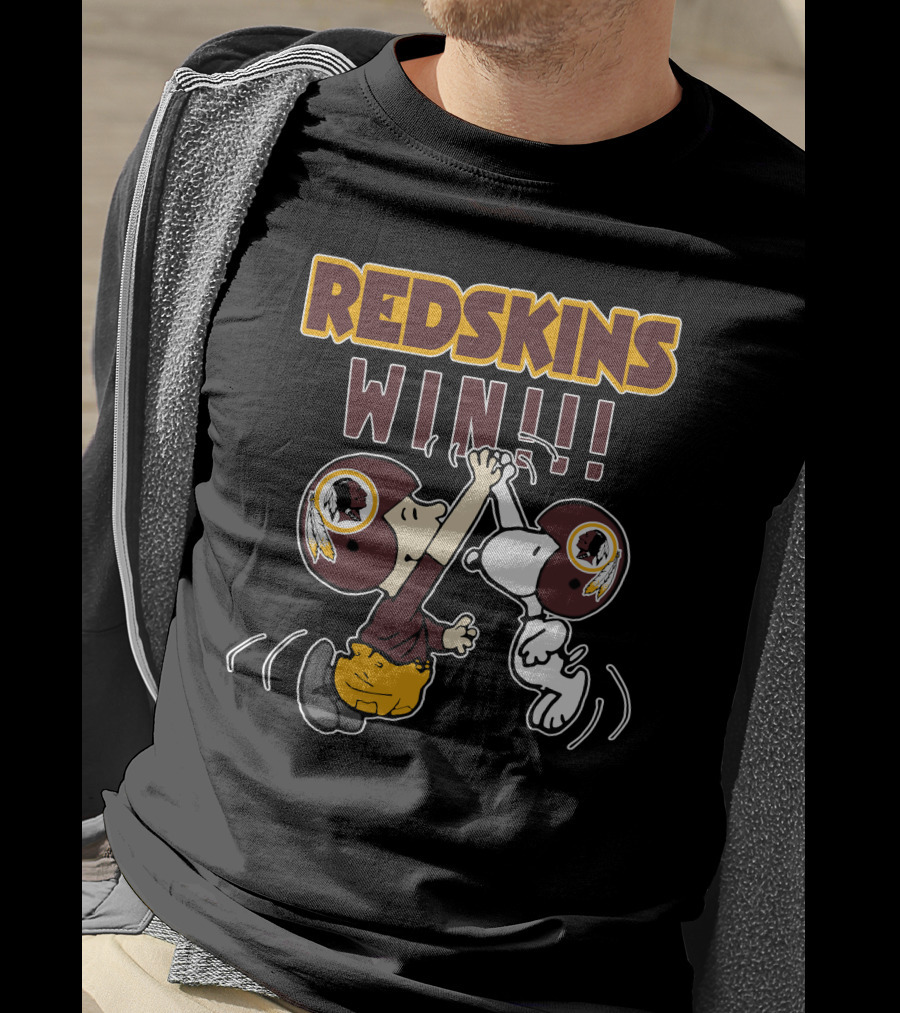 Redskins Win High Five Celebration With Iconic Characters T-Shirt