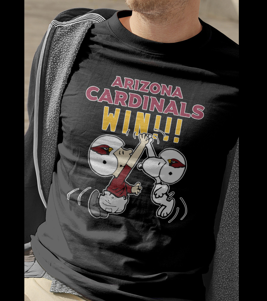 Arizona Cardinals Win Snoopy And Woodstock Celebration T-Shirt
