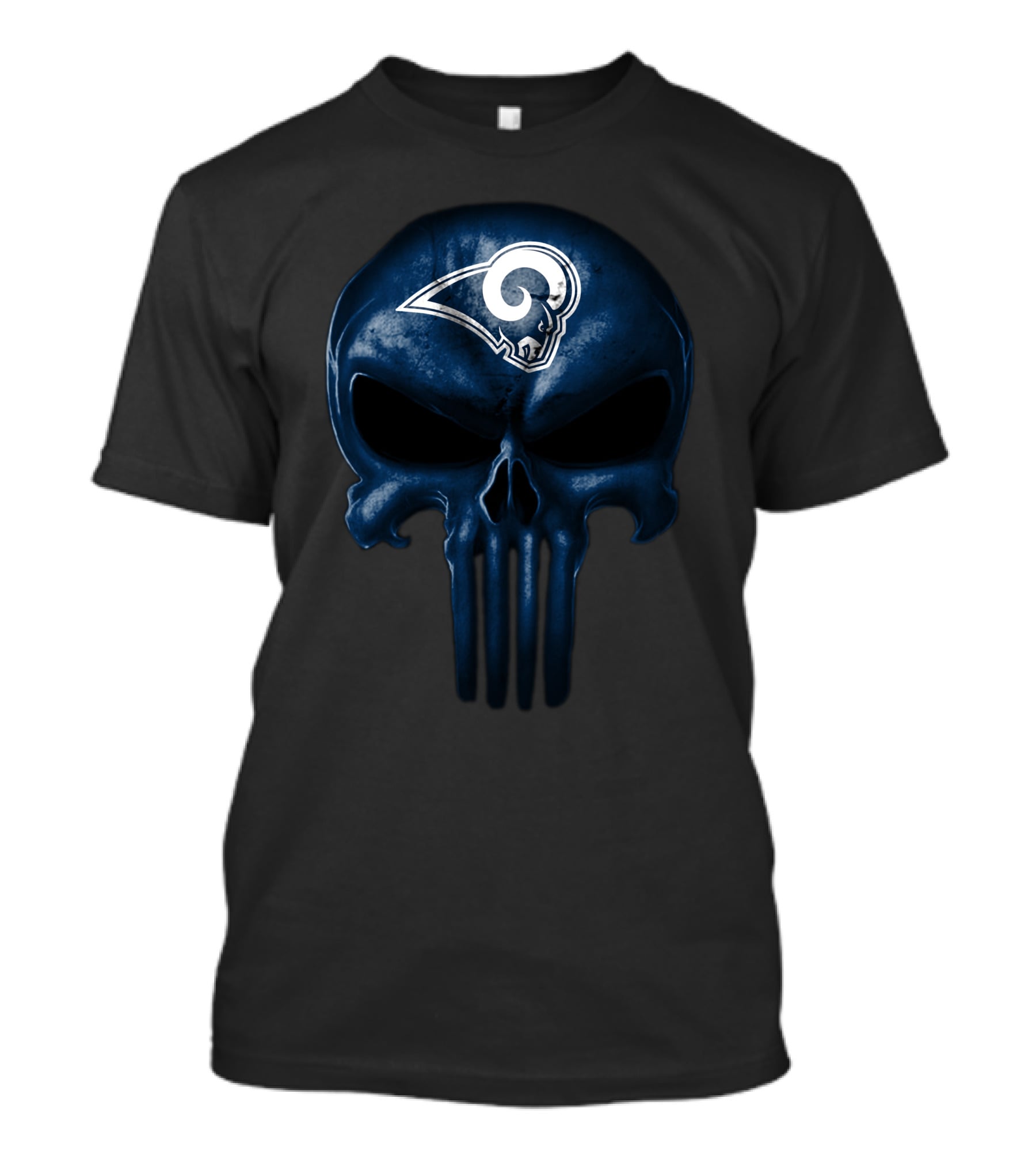 Los Angeles Rams Skull Logo Nfl T-Shirt
