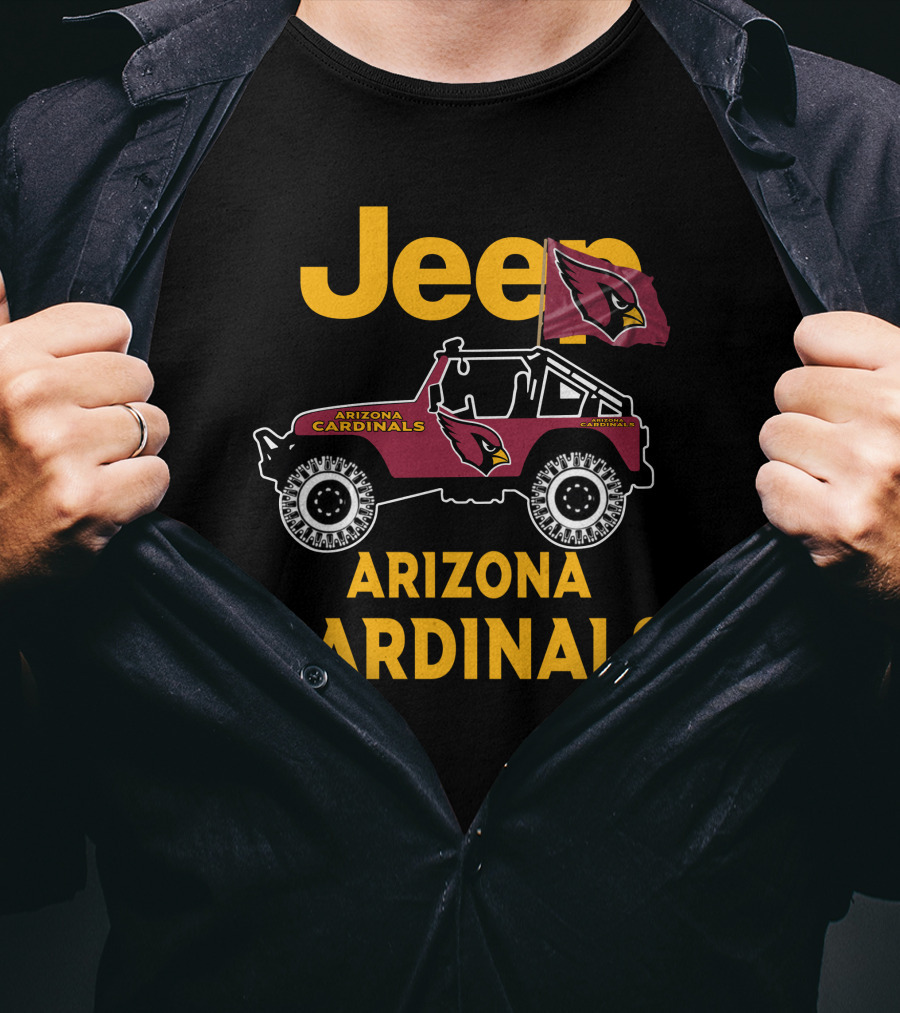 Arizona Cardinals Jeep Fan Merchandise T-Shirt