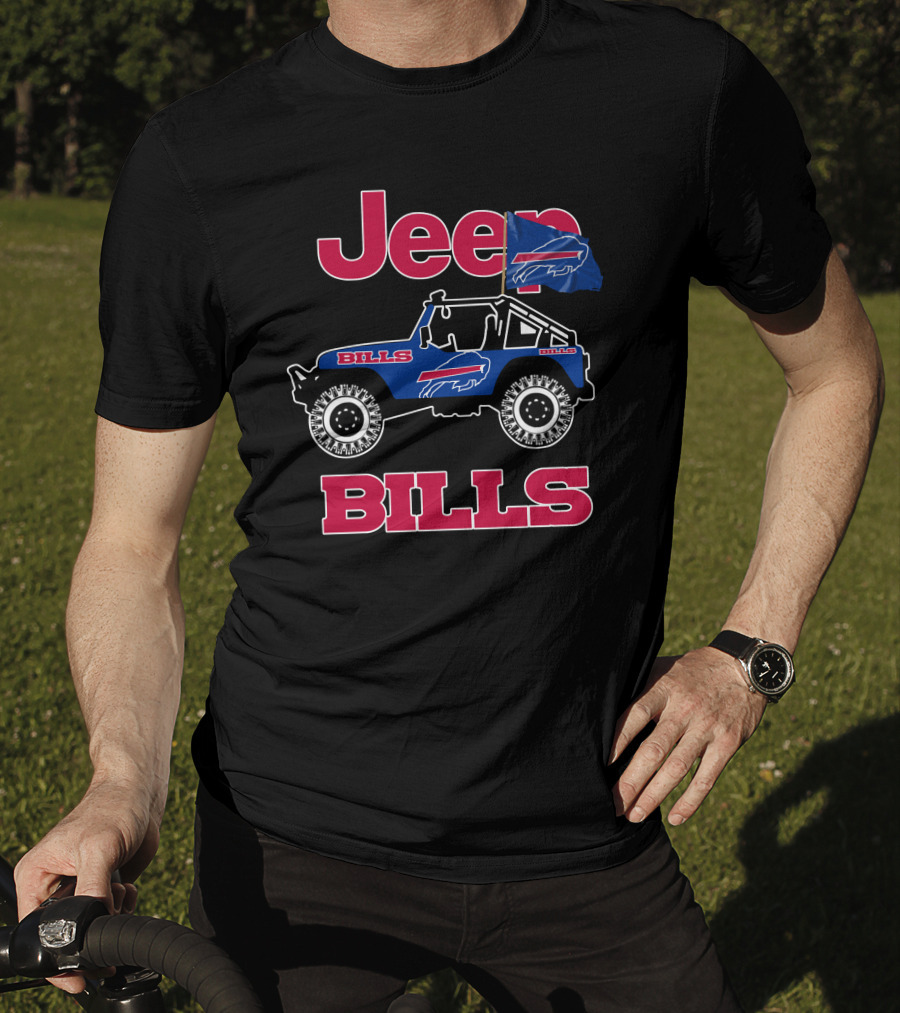 Jeep Buffalo Bills Bills Flag Jeep T-Shirt