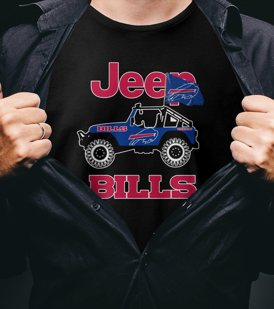 Jeep Buffalo Bills Bills Flag Jeep T-Shirt