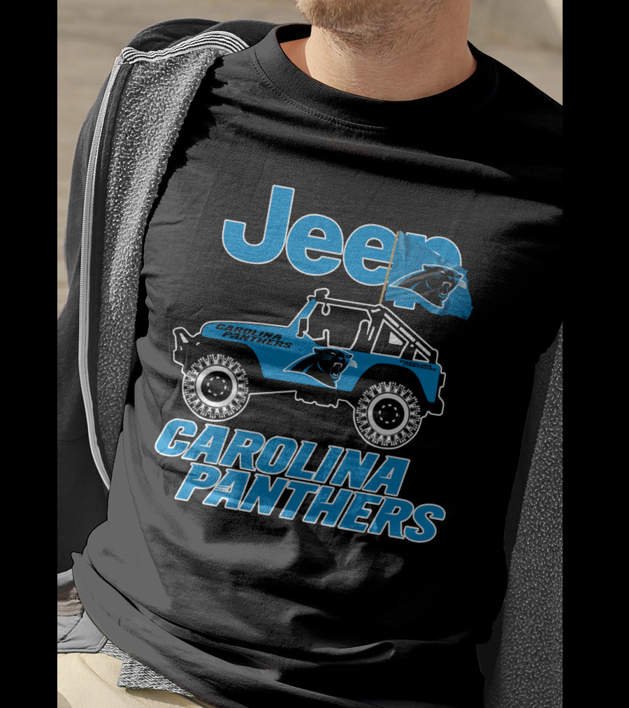 Jeep Carolina Panthers Vehicle Fan Gear T-Shirt