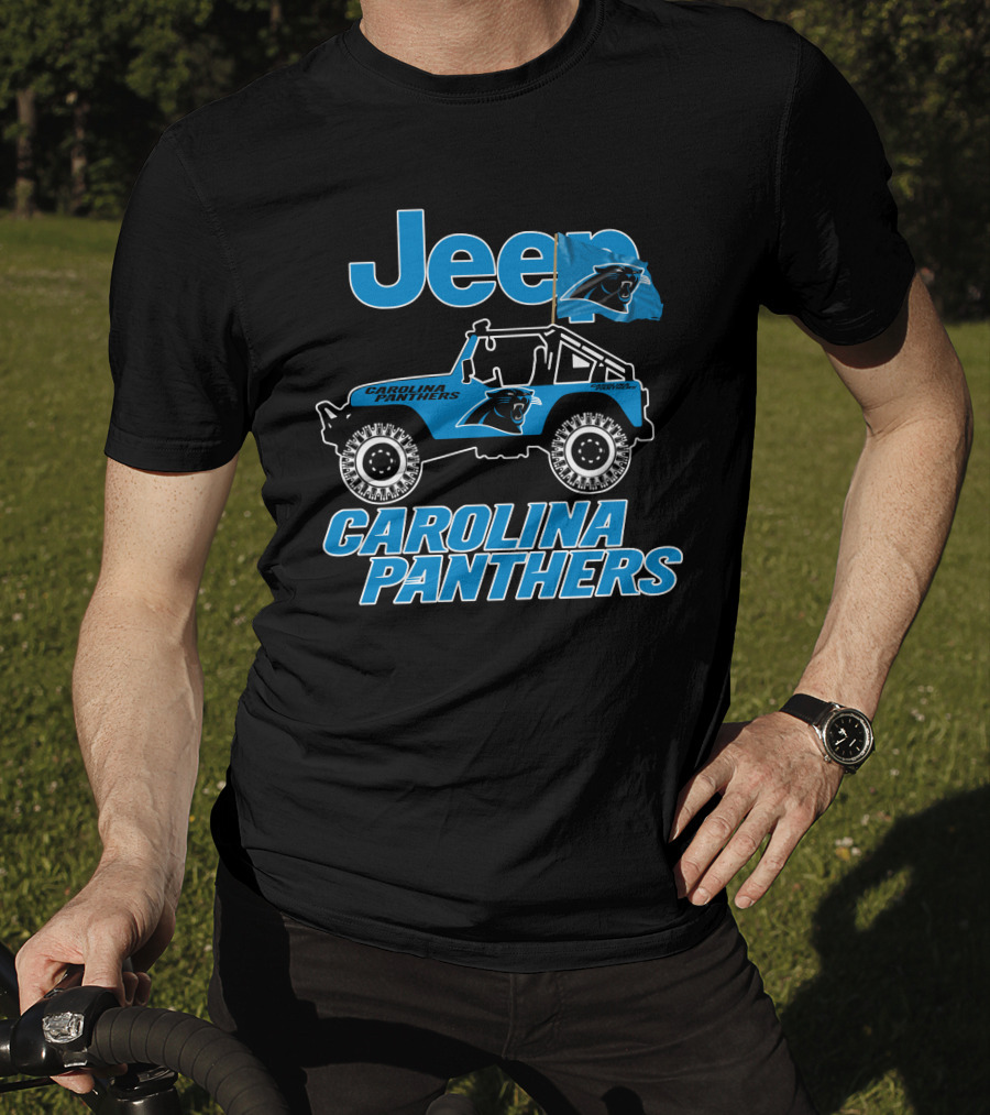 Jeep Carolina Panthers Vehicle Fan Gear T-Shirt