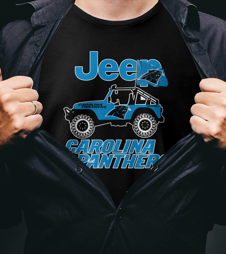 Jeep Carolina Panthers Vehicle Fan Gear T-Shirt