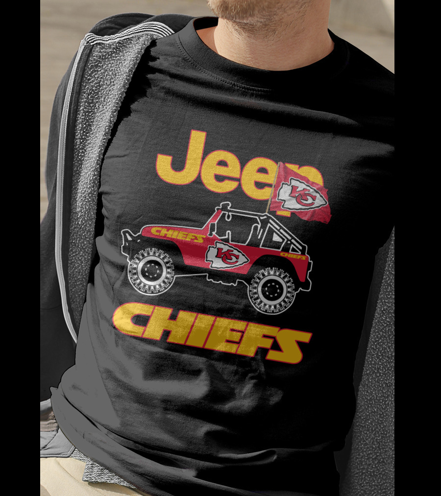 Jeep Chiefs Kansas City Flag T-Shirt