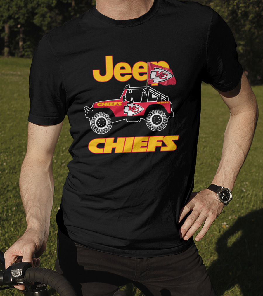 Jeep Chiefs Kansas City Flag T-Shirt