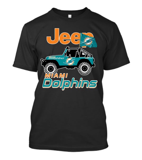 Jeep Miami Dolphins Flag T-Shirt