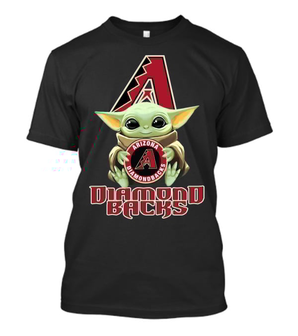Arizona Diamondbacks Baby Yoda Holding Team T-Shirt