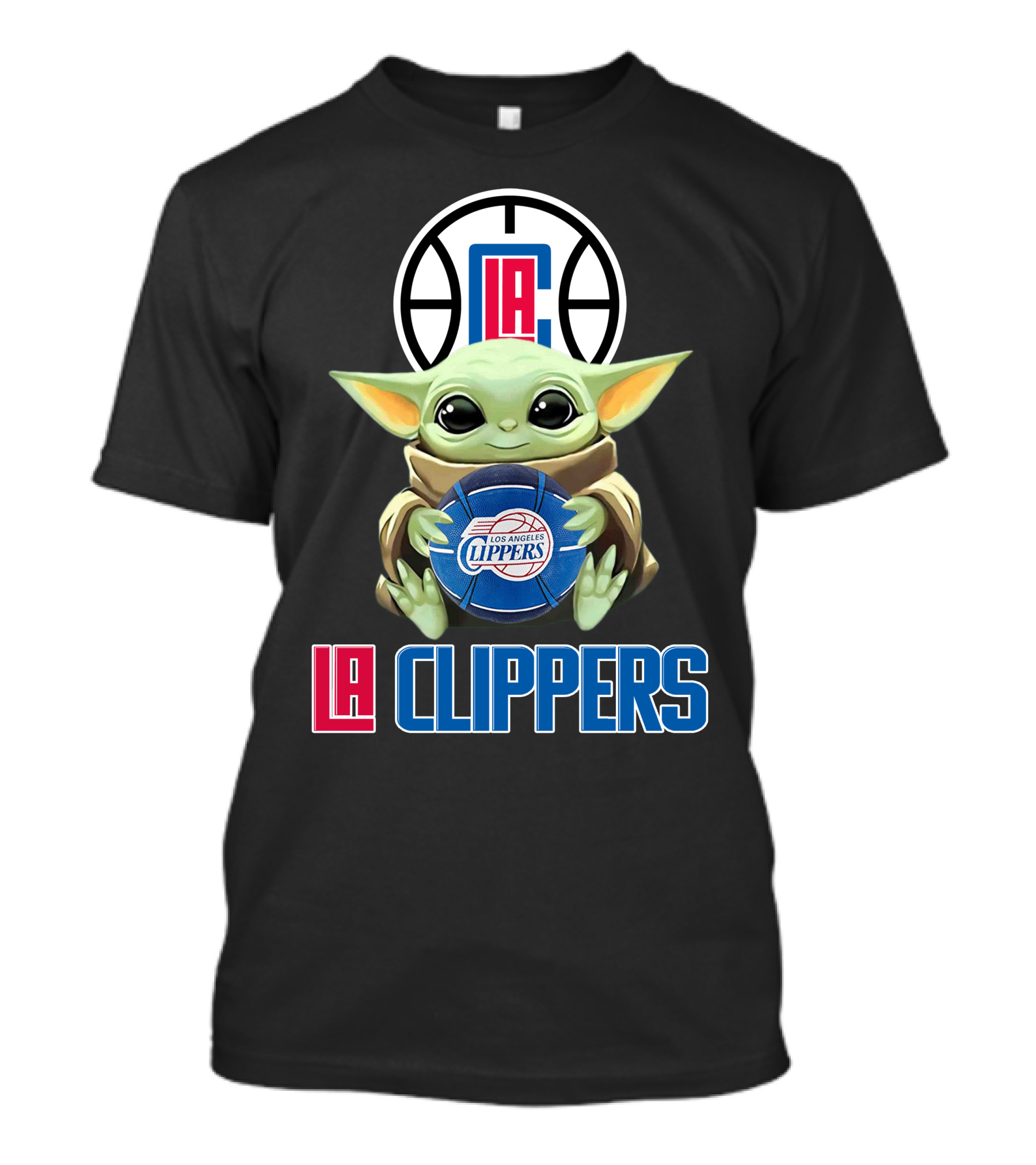 La Clippers Baby Yoda Los Angeles Basketball Fan Gear T-Shirt