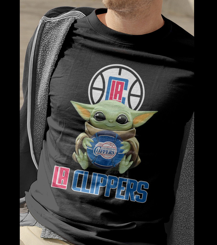 La Clippers Baby Yoda Los Angeles Basketball Fan Gear T-Shirt