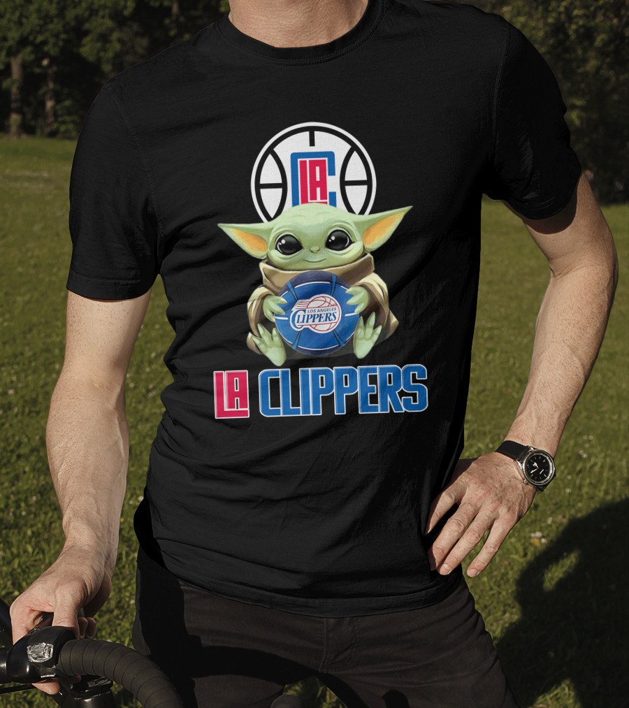 La Clippers Baby Yoda Los Angeles Basketball Fan Gear T-Shirt