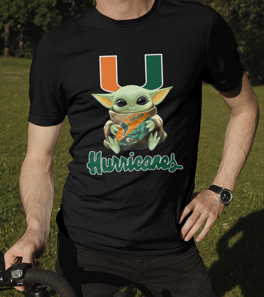 Miami Hurricanes Baby Yoda Ncaa U T-Shirt