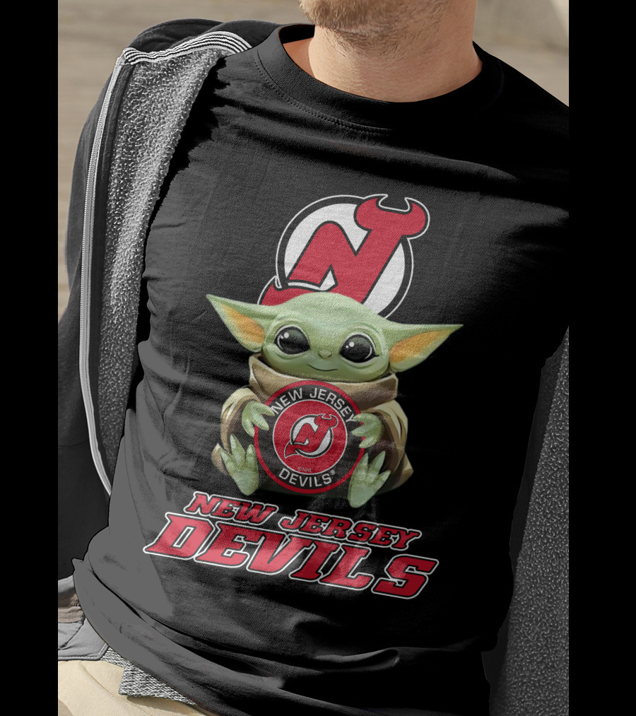 New Jersey Devils Baby Yoda Nhl T-Shirt