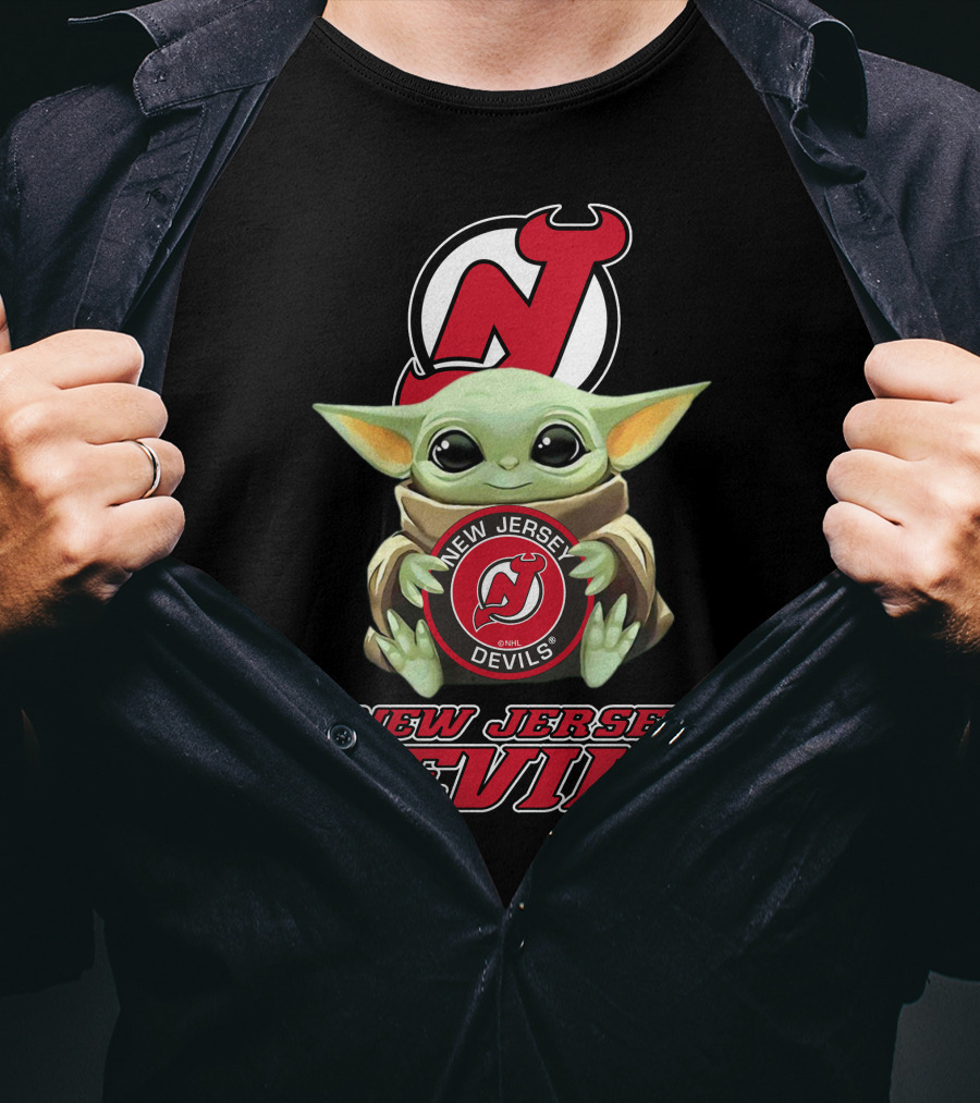 New Jersey Devils Baby Yoda Nhl T-Shirt