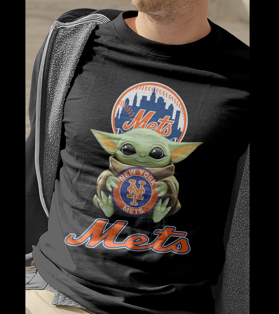 New York Mets Baby Yoda Mets T-Shirt