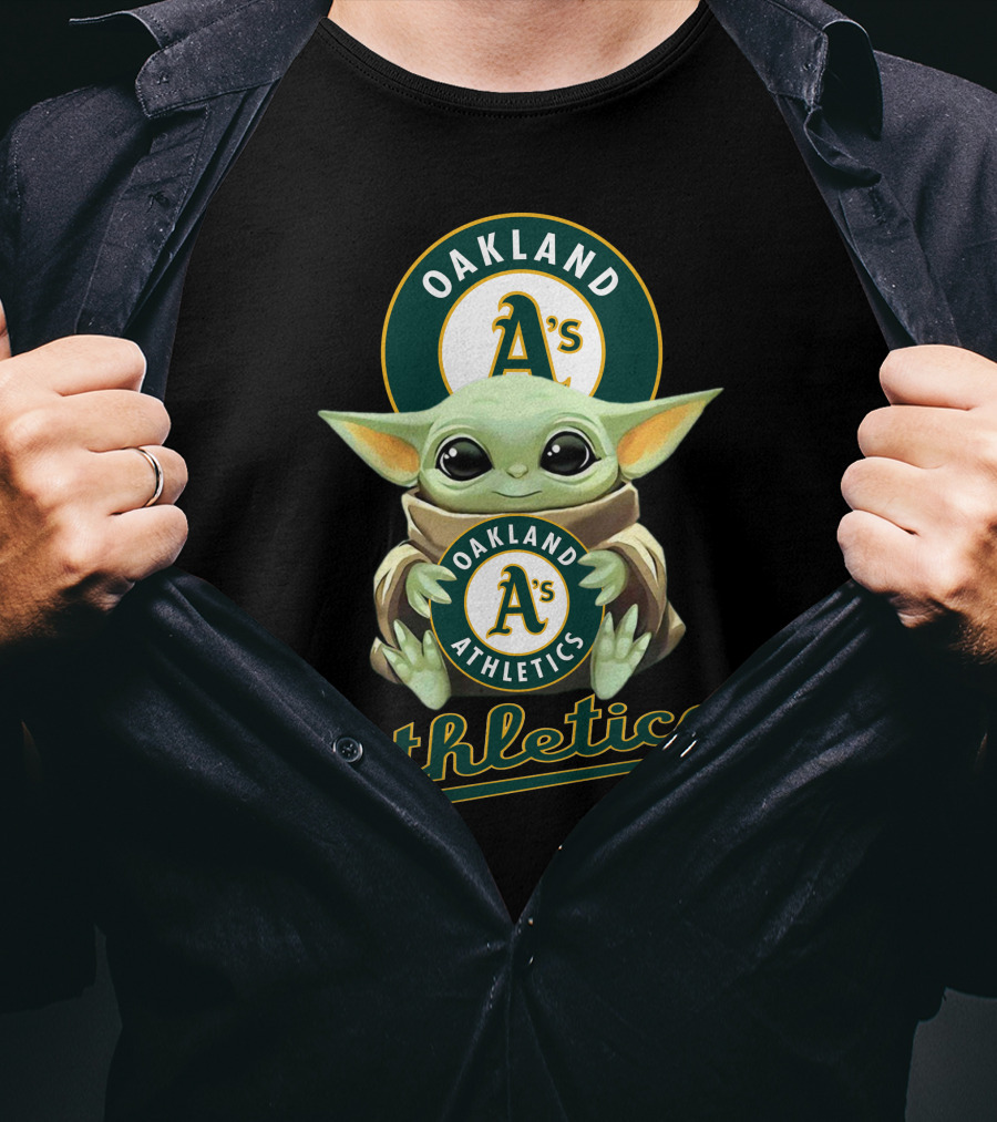 Oakland Athletics A's Baby Yoda Athletics T-Shirt