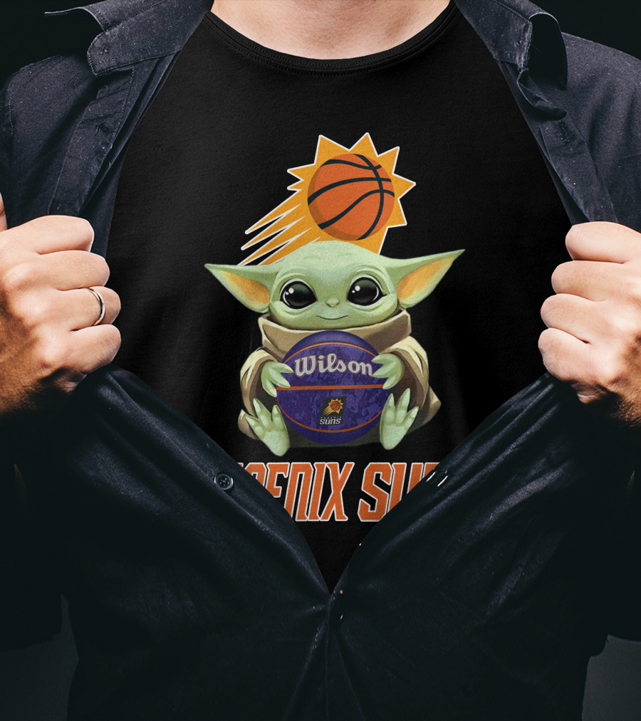 Phoenix Suns Baby Yoda Wilson Basketball T-Shirt