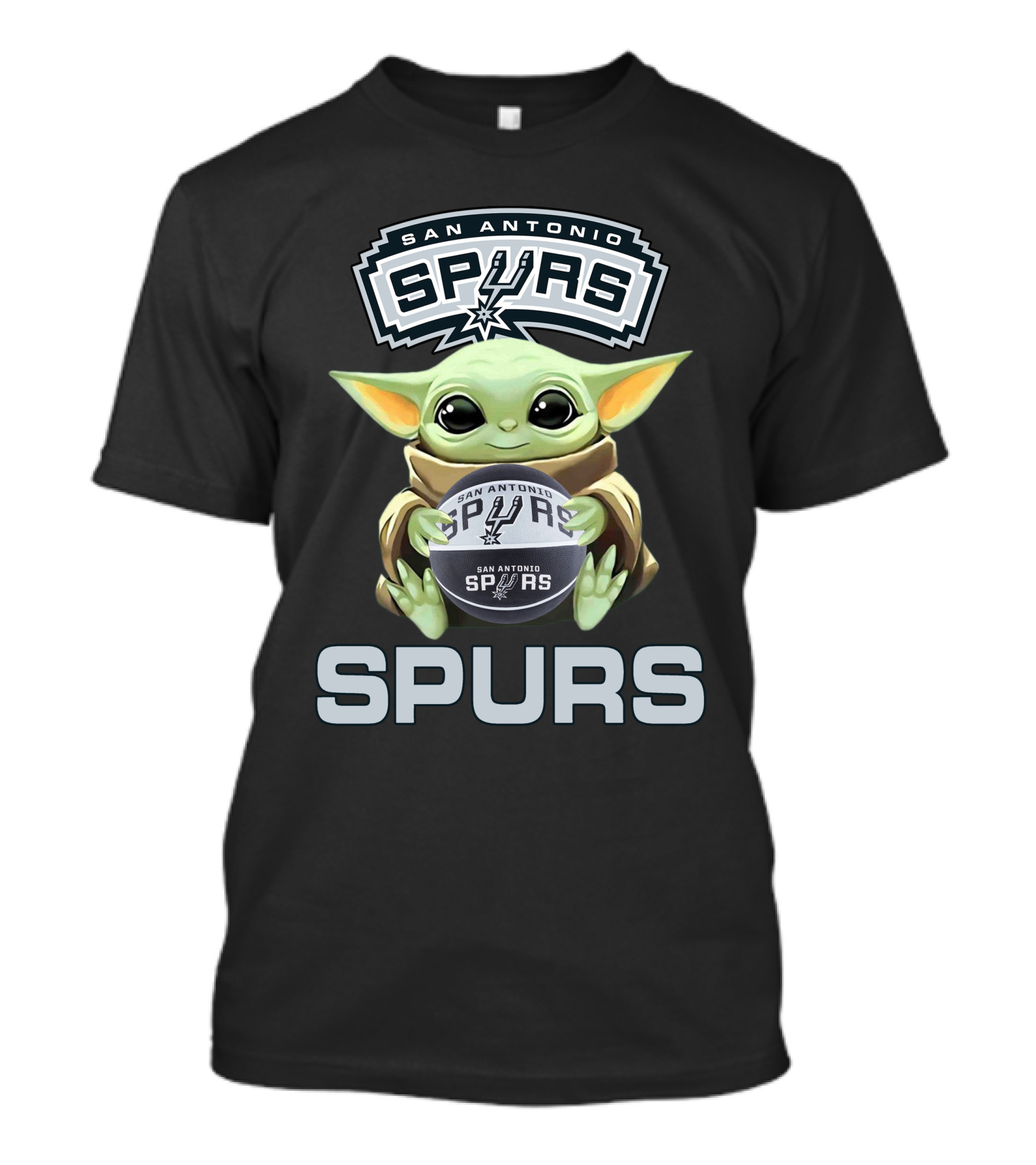 San Antonio Spurs Baby Yoda Basketball Fan T-Shirt