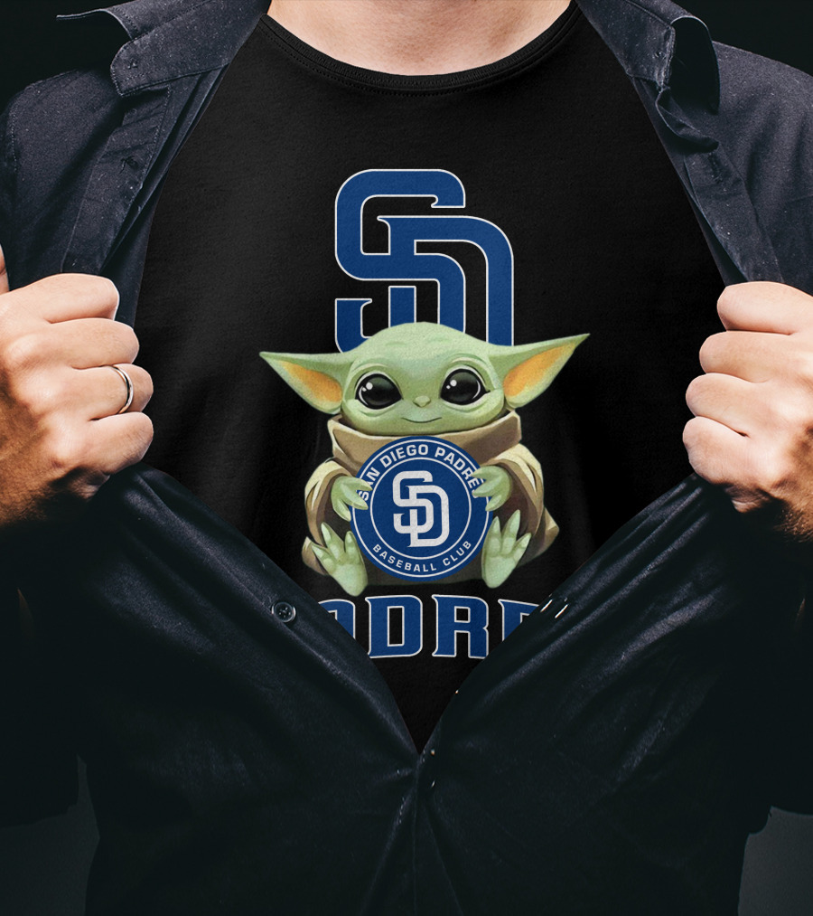 San Diego Padres Baby Yoda Baseball Club T-Shirt