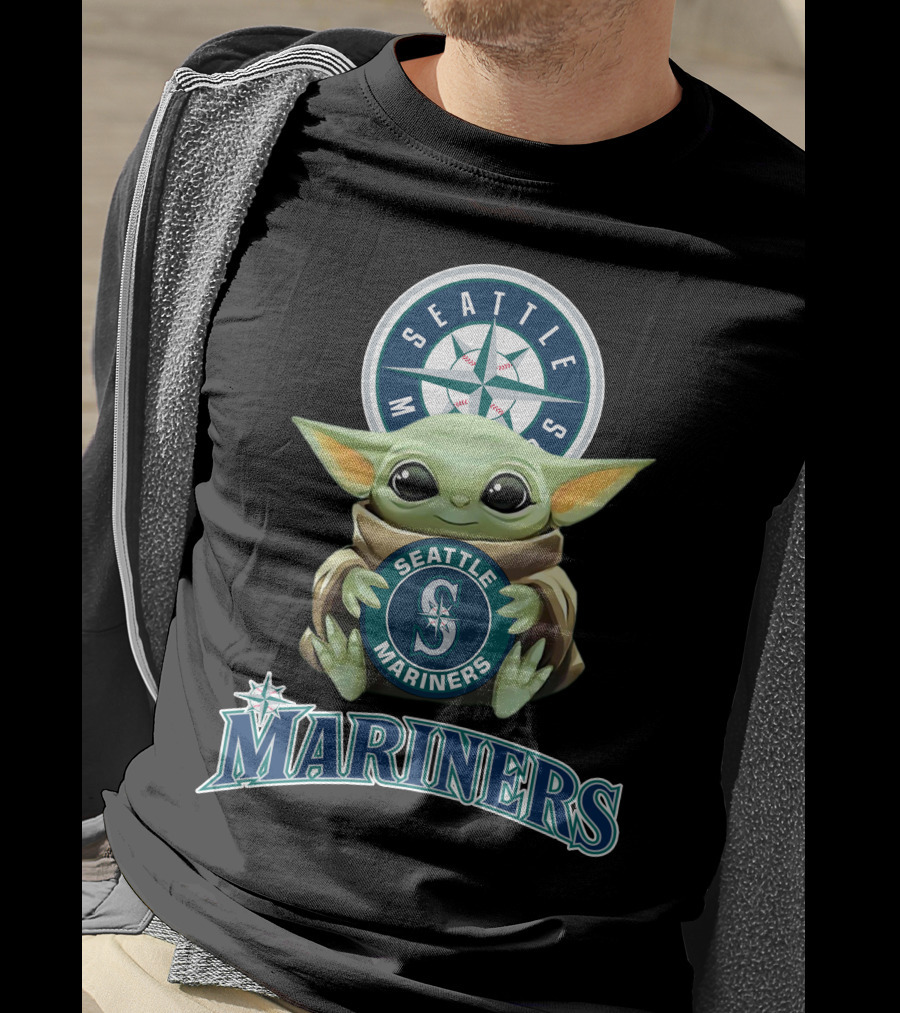 Seattle Mariners Baby Yoda Star Wars T-Shirt