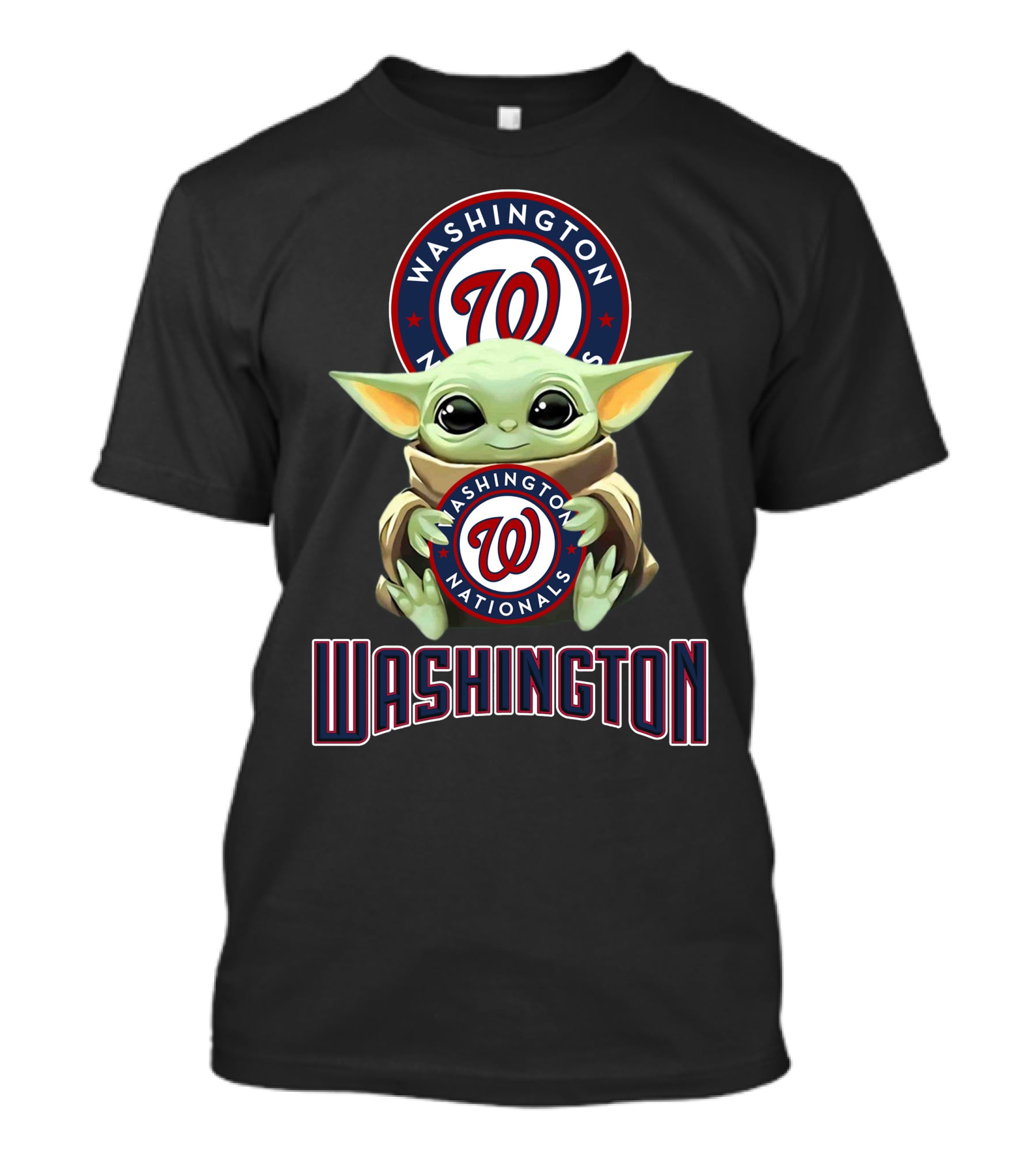 Washington Nationals Baby Yoda Star Wars Fan Collaboration T-Shirt